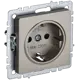 Розетка встраиваемая Iek Brite BR-R11-16-K02 с заземлением цвет черный