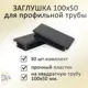 Заглушка Элимет для профильной трубы 100x50 мм 30 шт