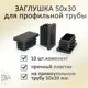 Заглушка Элимет для профильной трубы 50x30 мм 10 шт