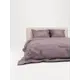 Комплект постельного белья Лидер Дом Вишня евро бязь серый/серебристый 50x70 мм