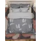 Комплект постельного белья Лидер Дом Дуновение двуспальный бязь серый/серебристый
