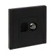 Розетка для телевизора и компьютера встраиваемая Iek Forte&Piano FP-AK20-1-K02 RJ45 Cat 5E цвет черный