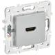 Розетка HDMI встраиваемая Iek Skandy SK-H10-K23 цвет серебряный