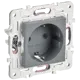 Розетка встраиваемая Iek Skandy SK-R11-16-K03 с заземлением цвет серый