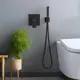 Гигиенический душ Aquatek 00000135327 со смесителем цвет Черный матовый