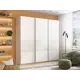 Шкаф-купе Мебельная Компания Е1 3 дверный 230x240x57 см 9 полок ЛДСП цвет белый Wpdsb_240_B