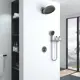 Душевая система VINCEA Inspire VSFW-3I22MT3RGM скрытого монтажа цвет вороненая сталь