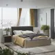Кровать Трия Агата 168x102x214 см ЛДСП цвет графит