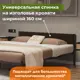 Изголовье для кровати универсальная 160x22.50x3 см фанера цвет шоколад