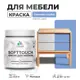 Краска для мебели моющаяся Malare SoftTouch Latex универсальная латексная матовая цвет стальной голубой 0.5 кг