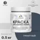 Краска для садовой мебели моющаяся Malare Latex антисептическая матовая цвет гранитный 0.5 кг