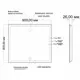 Зеркало MIXLINE Минио 90x80 ШВ сенсорный выключатель светодиодная подсветка