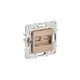 Розетка компьютерная встраиваемая Iek Skandy SK-K20-1-K98 RJ45 Cat 5E цвет песочный