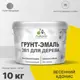 Грунт-эмаль 3 в 1 для деревянных поверхностей Malare Wood Wood_ГЭд_г_67 антисептическая быстросохнущая полуглянцевая цвет весенний адонис 10 кг