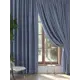 Комплект штор на ленте At Home Элторс блэкаут 300x320 см цвет голубой/черный AA964128