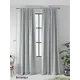 Комплект штор на ленте At Home Блэки блэкаут 150x250 см цвет серый AA213023-250