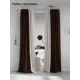 Комплект штор на ленте At Home Нобиус сатин 145x240 см цвет коричневый AA213591-240