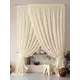 Тюль на ленте At Home Нариа вуаль 300x260 см цвет бежевый AA207263-260