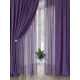 Комплект штор на ленте Helga Глейдери блэкаут 150x260 см цвет белый/фиолетовый HH526051