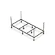 Каркас ванны CERSANIT K-RW-LORENAx150n lum 150 см