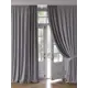 Комплект штор на ленте Helga Бренгвел репс 220x320 см цвет серебристый/серый/черный HH981185