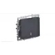 Выключатель проходной встраиваемый Iek Brite BR-V12-1-10-K53 1 клавиша с подсветкой цвет графит