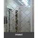 Панно Плиткадекор 102x255 см из зеркальной графитовой плитки 18x18 см с фацетом 10 мм