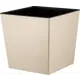 Горшок цветочный Ingreen Cube 18.4x17.7x17.7 см v4.2 л пластик бежевый