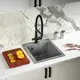 Мойка для кухни из искусственного камня Wisent WA10-17 Мрамор Серо-белый 480x410