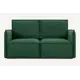 Диван Divan.ru Ольен Мини 158x87x108 см вельвет цвет зеленый