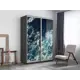 Шкаф-купе фотопечать Мебельная Компания Е1 2 дверный 240x120x45 см 7 полок ЛДСП цвет серый 45ef1015_120240_dm