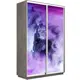 Шкаф-купе фотопечать Мебельная Компания Е1 2 дверный 220x160x45 см 7 полок ЛДСП цвет бетон 45ef1011_160_bt