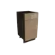 Напольный шкаф МС Валерия 40x81.60x47.80 см 1 дверь фасад капучино МДФ каркас дуб ЛДСП Сурская мебель