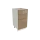 Напольный шкаф МС Валерия 40x81.60x47.80 см фасад капучино МДФ каркас белый ЛДСП Сурская мебель