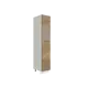 Напольный шкаф МС Валерия 2 дверцы 40x233.60x57.40 см фасад капучино МДФ каркас белый ЛДСП Сурская мебель