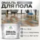 Эмаль для пола Malare Professional износостойкая быстросохнущая полуглянцевая цвет мокрый асфальт 10 кг
