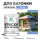 Краска для дерева Malare W_вагонка_г_180 Wood антисептическая быстросохнущая полуглянцевая цвет ниагара 2 кг