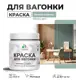 Краска для дерева Malare W_вагонка_173 Wood антисептическая быстросохнущая матовая цвет мятный леденец 0.5 кг