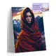Картина по номерам Ifutureart на холсте с подрамником Девушка-природа тибетских гор 40x50