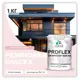 Краска резиновая Malare ProfleX Latex для фасадов интерьера мебели кровли цоколей быстросохнущая полуглянцевая цвет морской риф 1 кг