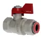 Кран шаровой прямой V&G Valogin VG-107202 DN20 PN25 3/4" ВР латунь ручка флажок