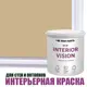 Краска для стен и потолков моющаяся Profipaints Eco Interior Vision износостойкая матовая цвет капучино 0.9 л
