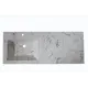 Раковина на стиральную машину STELLA POLAR Мадлен SP-00001691 130 левая цвет белый мрамор