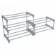 Подставка для обуви Sheffilton Sht-Sr6-P/Sr3-P 119x48.50x31 см 5 полок пластик цвет серый/темно-серый