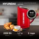 Электрический чайник 1.7 л Hyundai HYK-P3024 пластик цвет красный