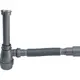 Сифон для ванны Aquanet 00332449 50 мм с тросиком серый