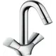 Смеситель для раковины Hansgrohe 00000046672 двухвентильный цвет хром