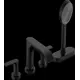 Смеситель для ванны Hansgrohe 75444670 00000094184 двухвентильный с душевой лейкой цвет черный