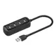 Концентратор Vention USB 2.0 на 4 порта черный 1 м VAS-J43-B100