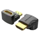 Адаптер-переходник Vention HDMI v2.0 19M/19F угол 90 AIOB0